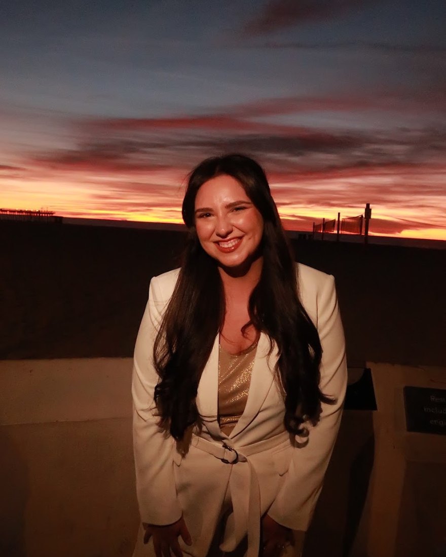 Marina Mirabal at sunset